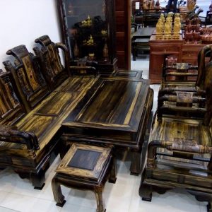 bàn ghế gỗ mun
