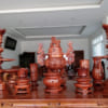 Bộ đèn thờ gỗ hương tại Quy Nhơn
